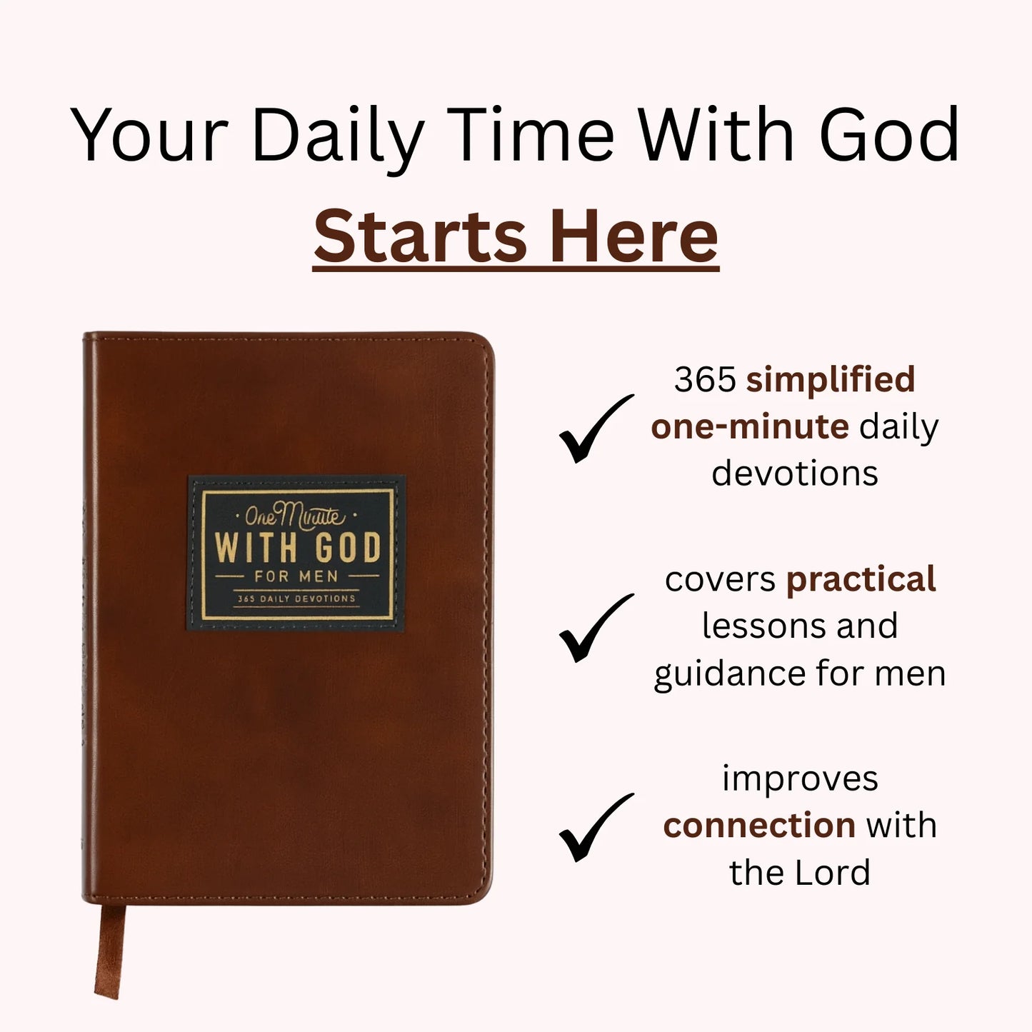 One Minute With God - 365 Days of Daily Bible Prayer Journal